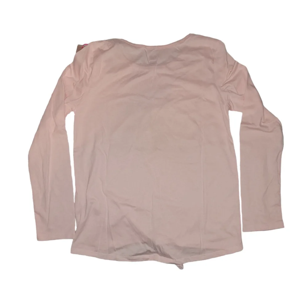 Girls Justice Pink Green Long Sleeve Shirt Size L